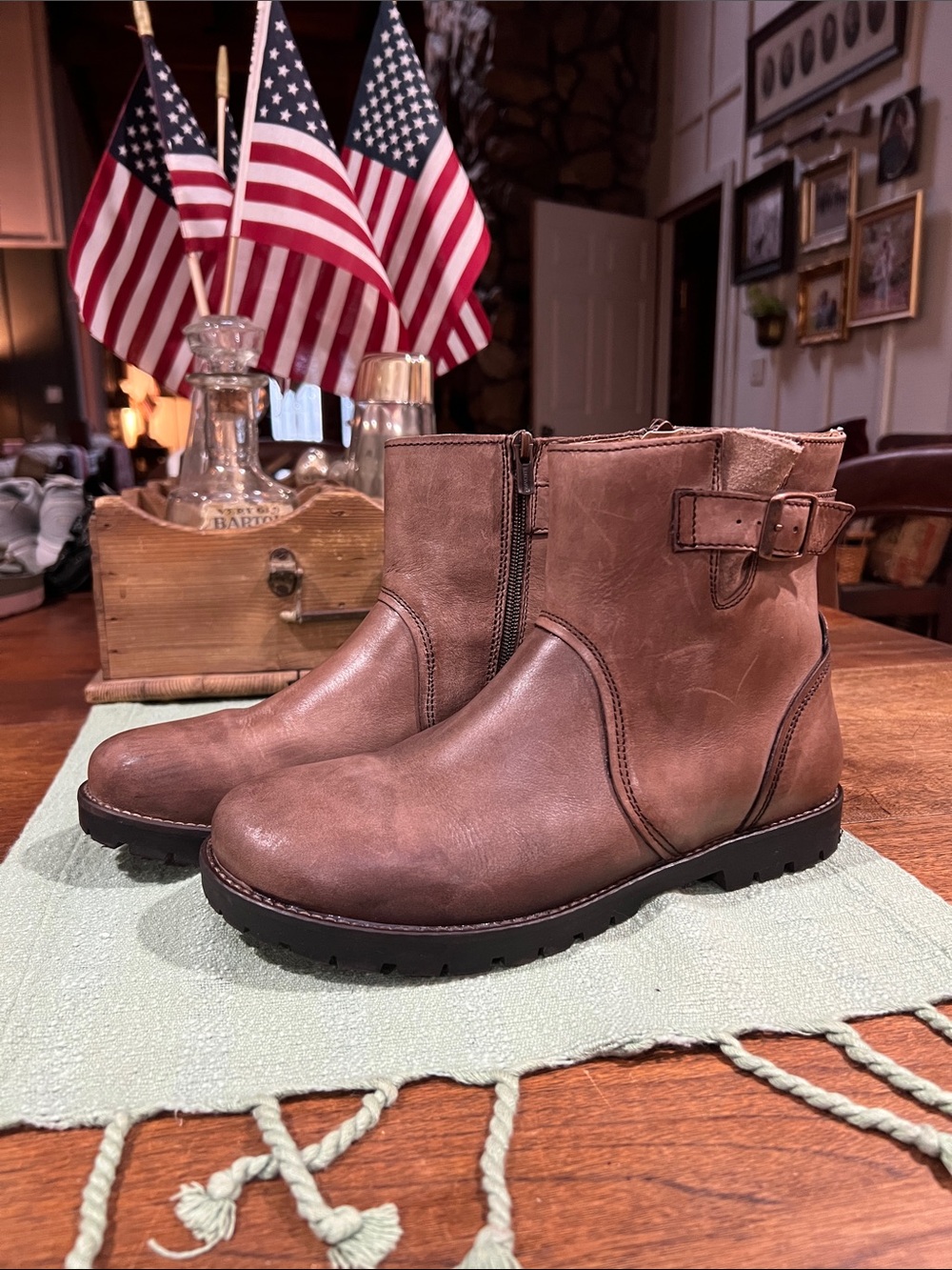 Birkenstock Stowe Leather Ankle Boots